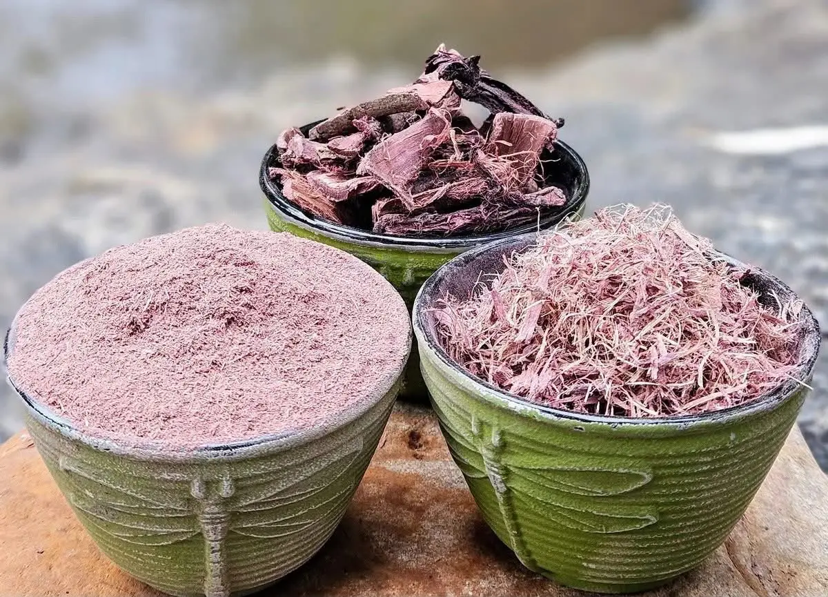 Premium Mimosa Hostilis Root Bark Powder Premium Mimosa Hostilis Root Bark Powder made from finely ground inner root bark, suitable for botanical research, natural dyeing, leather tanning, and craft applications.